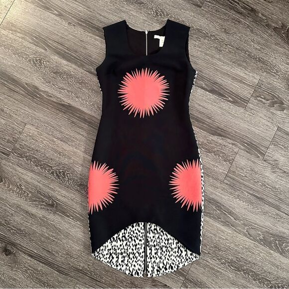 Troubadour Sleeveless Hi-Lo Abstract Dress - Picture 1 of 6